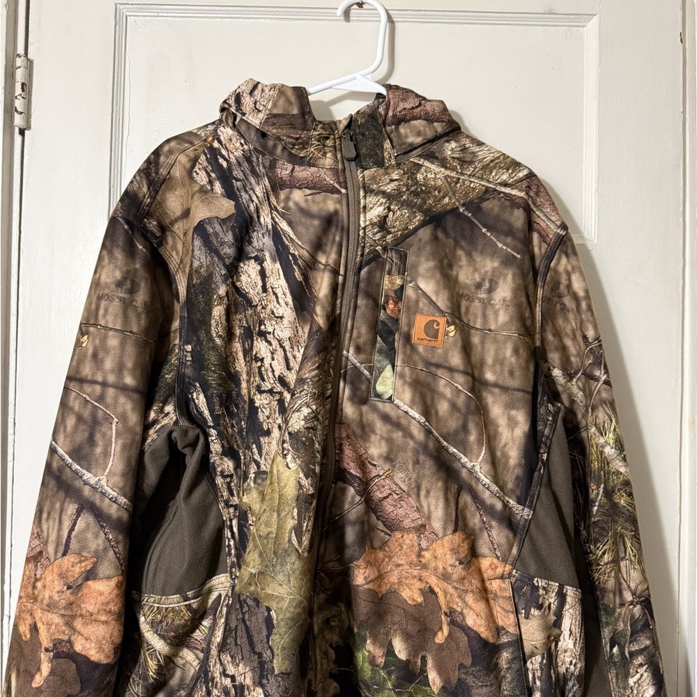 Carhartt Orange and Brown Hunting Jacket